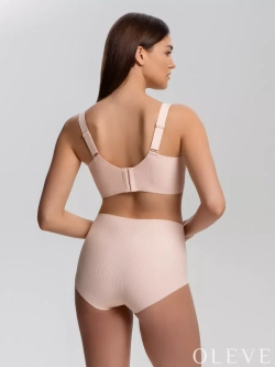 Бесшовные трусы в рубчик Plus size