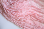 Гипюр стрейч светло-розовый