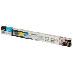 Линейный светодиодный светильник ЭРА LLED-02-04W-4000-MS-W 4Вт 4000K L314мм с датчиком движения и освещения | Бытовые светодиодные линейные светильники