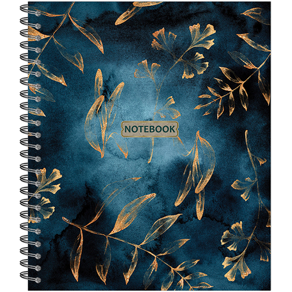 НОВИНКА! ТЕТРАДЬ ОБЩАЯ 96 ЛИСТОВ НА СПИРАЛИ “Gold Floral Pattern”