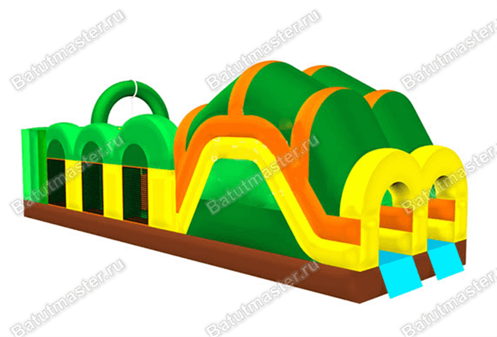 Надувная полоса препятствий "Зов джунглей"