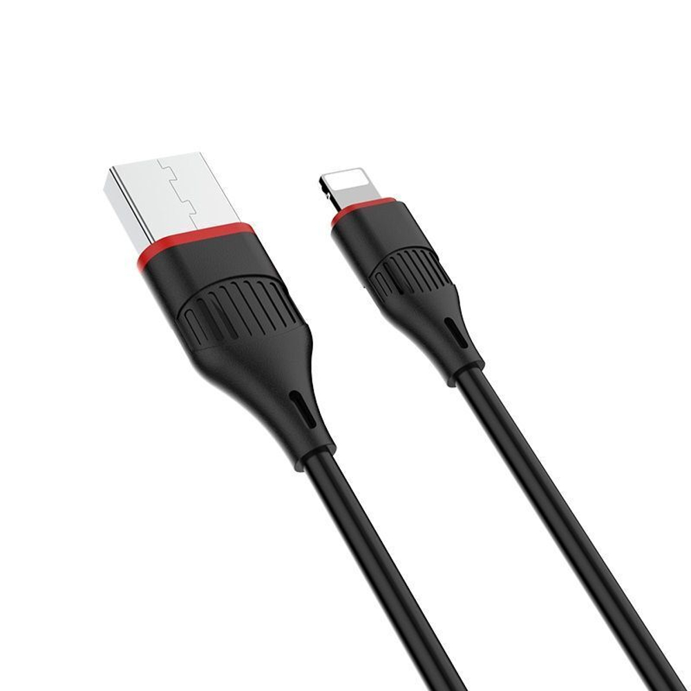 Кабель Borofone BX17 USB-Lightning 2.4А 1м PVC Black