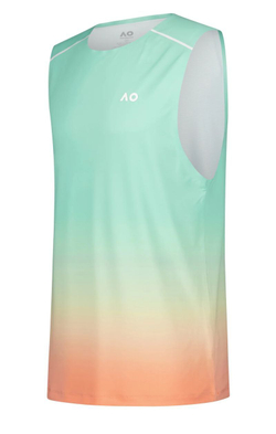 Мужская теннисная футболка Australian Open Performance Tank - calypso ombre