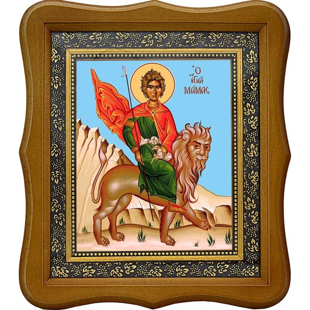 Мамант Кесарийский (Каппадокийский) мученик. Икона на холсте.