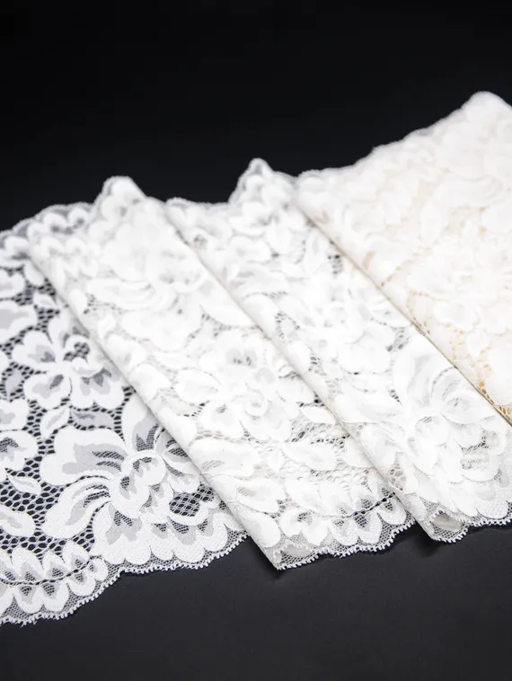 03-133 ОПТ Кружево эластичное 22,5 см, айвори 004