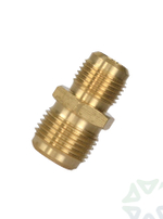 Штуцер (соединитель) для медных труб кондиционера 3/8*1/2 с гайками в комплекте