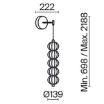 Настенный светильник (бра) Maytoni MOD216WL-L10G3K