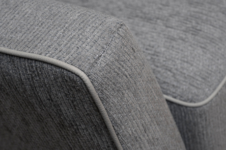 Диван трехместный с канапе Garda Decor Sorrento 290 серая рогожка механизм тик-так