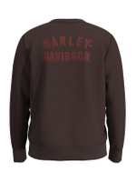 Лонгслив Men's Staple Embroidered Sweatshirt Brown Harley-Davidson
