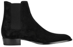 SAINT LAURENT Wyatt Chelsea Boot Black Suede