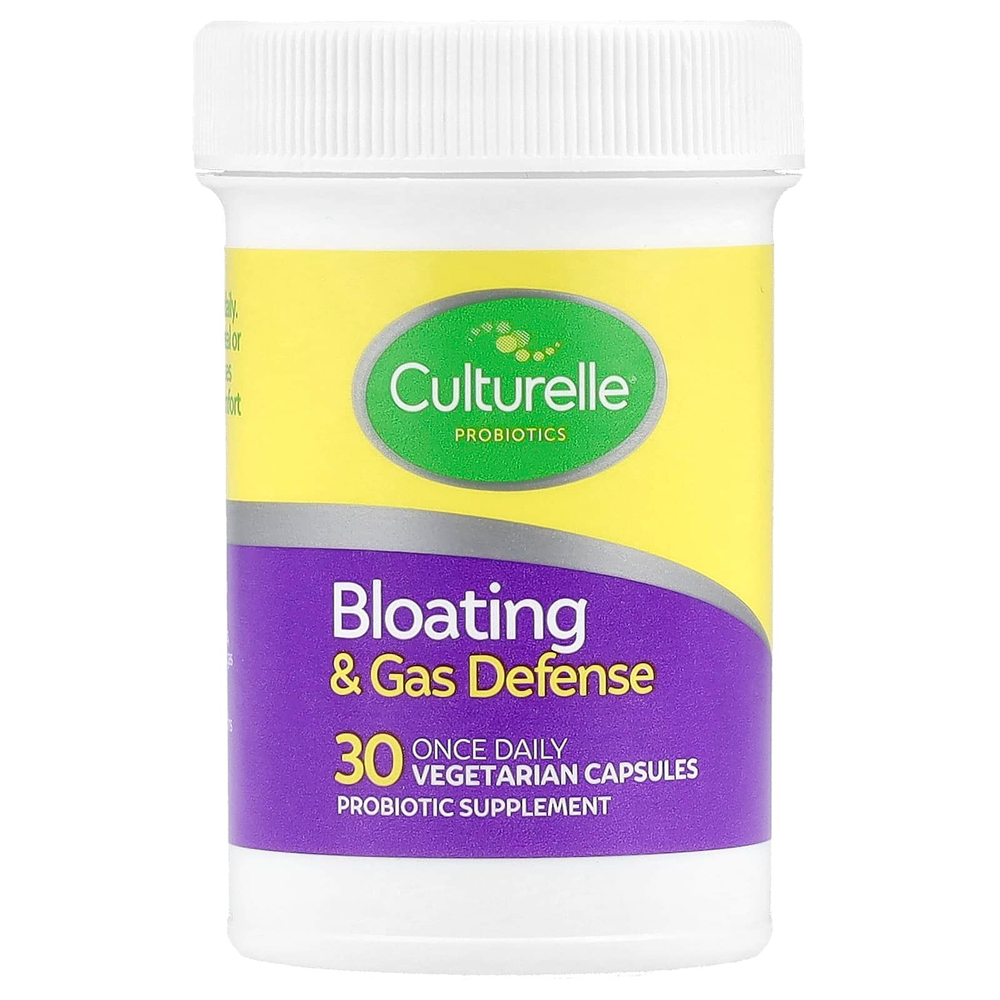 Culturelle, Пробиотики, вздутие живота и газовая защита, 30 вегетарианских капсул