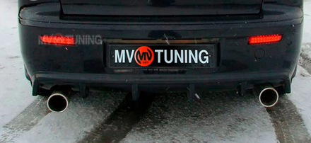 Накладка на задний бампер в стиле EVO
