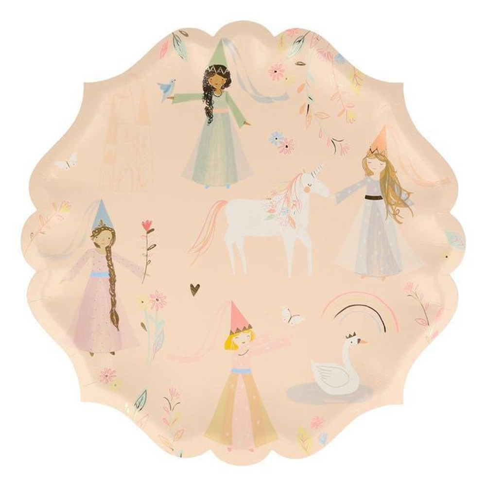 Тарелки большие "Princess & Unicorn" 8 шт. (2021)