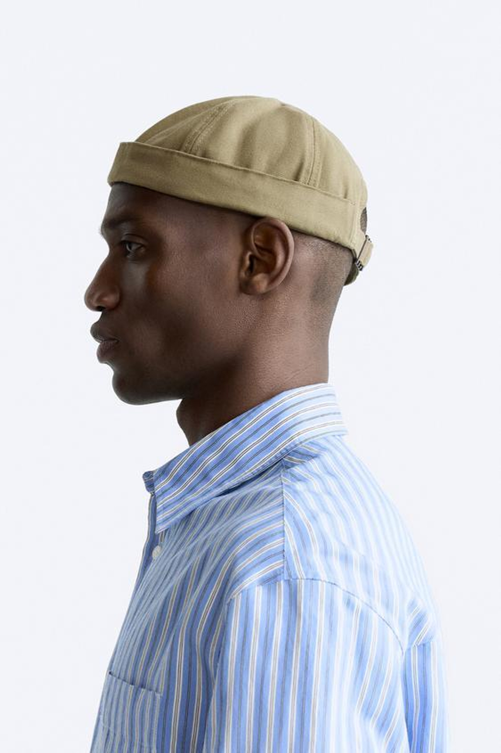 ZARA КЕПКА БЕЗ КОЗЫРЬКА, РЫЖЕВАТО-КОРИЧНЕВЫЙ