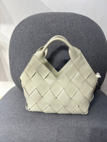 36081 Бежевый Сумка женская нат. кожа 26*11*15