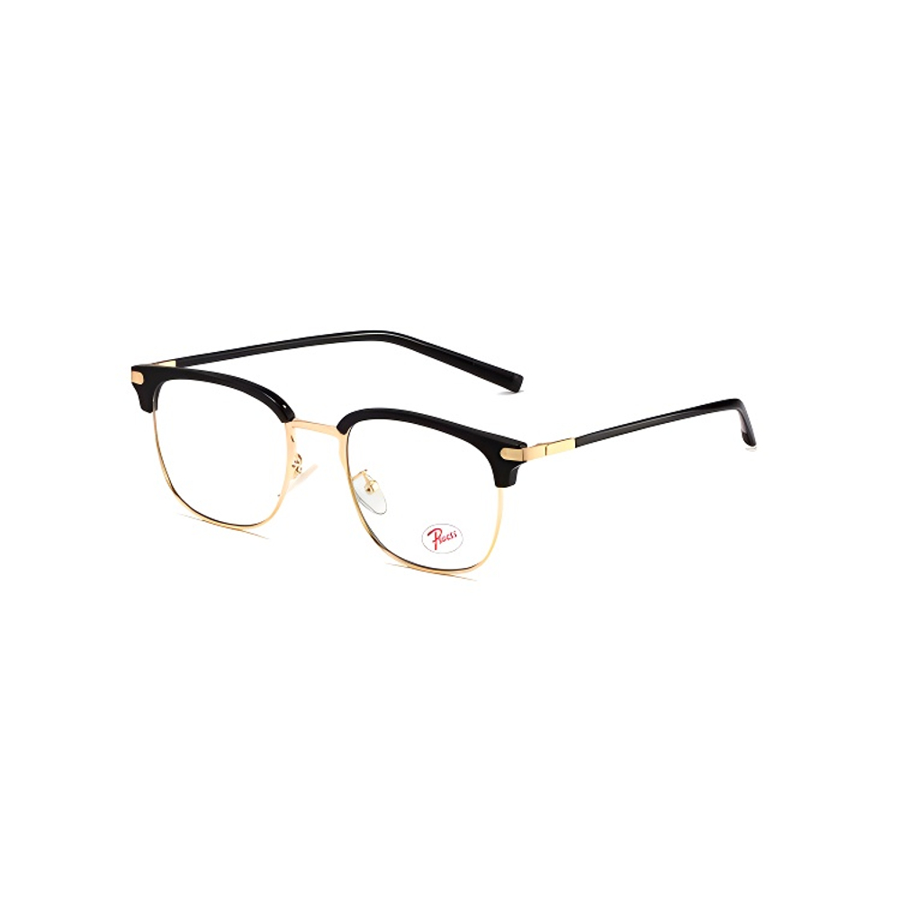 PSACSS TR/Memory Plastic Metal Browline Functional Glasses Unisex