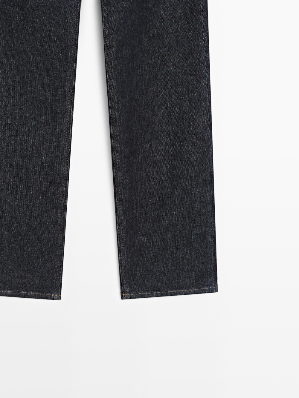 Massimo Dutti Джинсы прямого кроя с высокой талией, темно-синий