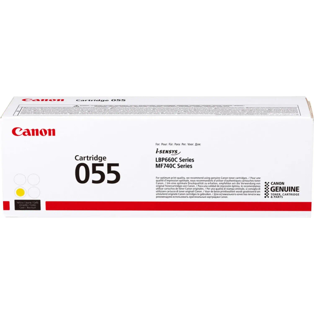 Картридж лазерный Canon 055 Y 3013C002/003 жел. MF746Cx/LBP664Cx