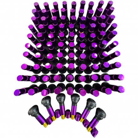 Вентиль колеса автомобильный GWK0100 Great Wolf в сборе, фиолетовый (100шт)