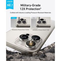 Защитное стекло для камеры Anker Camera Lens Protector для iPhone 16 Pro/16 Pro Max (Pack of 2) A720GH6A