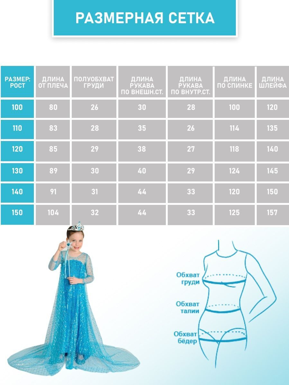 Платье  Эльзы с пайетками