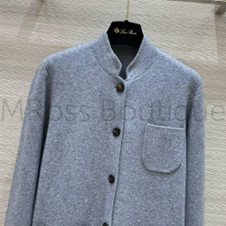 Костюм-двойка Loro Piana кашемировый с карманами в сером цвете