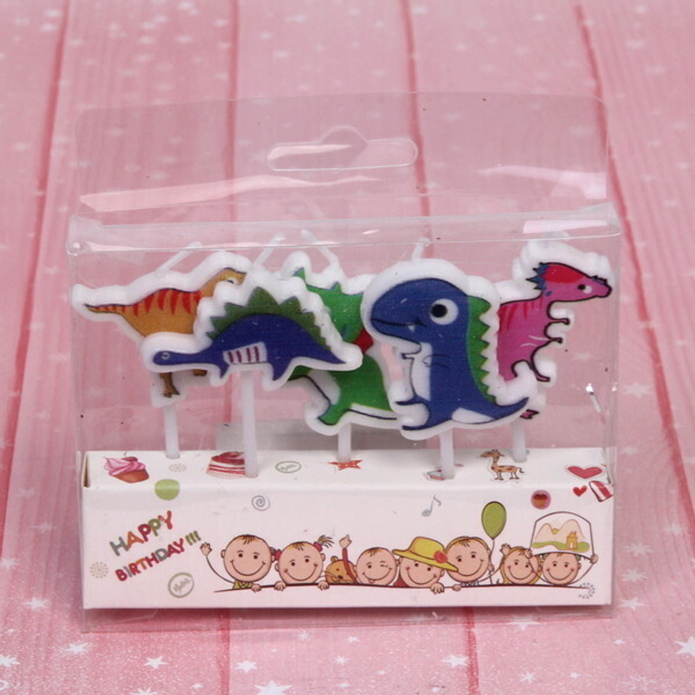 Свечи для торта «Динозаврики»