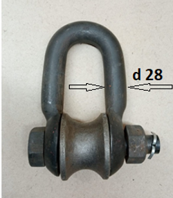 Скоба с роликом,г/п 4т