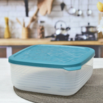 Контейнер 2,7л квадратный "Flexo" (зеленый)