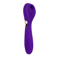 Фиолетовый вакуумный стимулятор 18,4см с вибрацией Bior Toys Cosmo CSM-23182