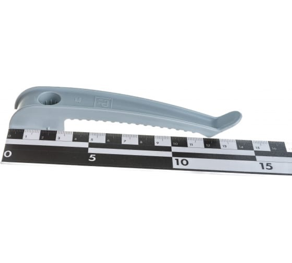 Держатель кабеля односторонний для прямого монтажа серый (20шт/уп) Промрукав PR13.0380