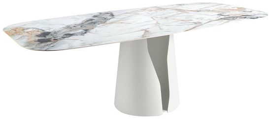 Обеденный стол 1135/DT957 из керамики в мраморной отделке Oval Barrel Испания