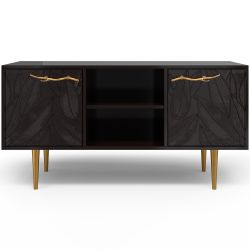 Тумба под ТВ Арт Колор leaves 117см Стайл Голд Терпкий коричневый