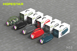 Беспроводная колонка Hopestar H53, световые эффекты, влагозащищенный корпус, поддержка microSD, 35 Вт, military