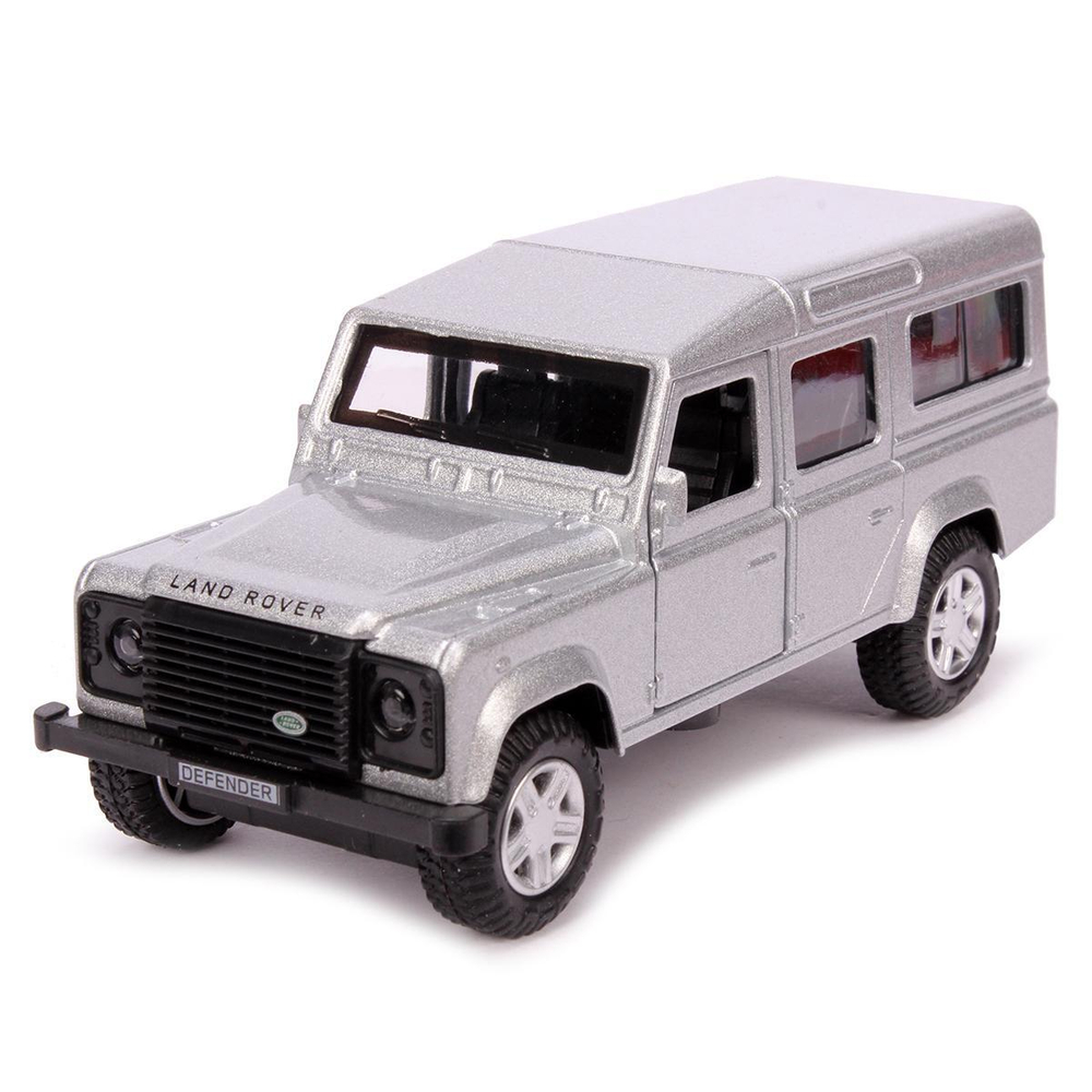 Модель ин. мет. "Land Rover Defender" 12см, открыв. двери, серебр, коробка DEFENDER-SL (Технопарк)