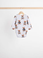 Боди с длинным рукавом для малышей Next B23-062, 3 шт., Серый, Голубой