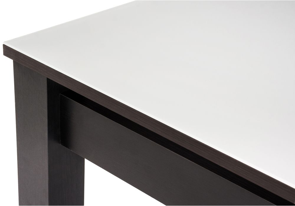 Стеклянный стол Раймунд 100х70х77 венге / белый