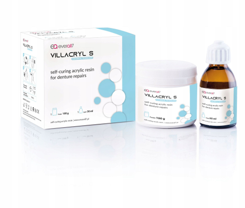 Виллакрил S упаковка 100г+50мл Жермапол. Пластмасса зуботехническая ( стоматологическая ) . Холодной полимеризации.