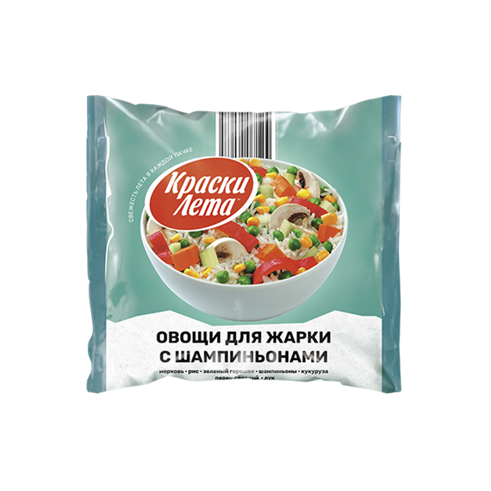 Овощи для жарки с ШАМПИНЬОНАМИ 400гр (1х20) КраскиЛета