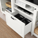 Тумба под ТВ с ящиками - IKEA BESTÅ/BESTA/БЕСТО ИКЕА, 42х74х180 см, белый
