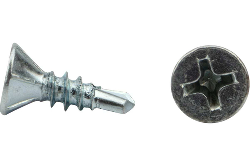 САМОРЕЗЫ СТРОЙБАТ Д/МОНТ/ОКОН БЕЛ/ЦИНК С БУР. 3,9Х13 12ШТ