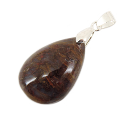 Кулон "Капля" питерсит медно-красный асс.