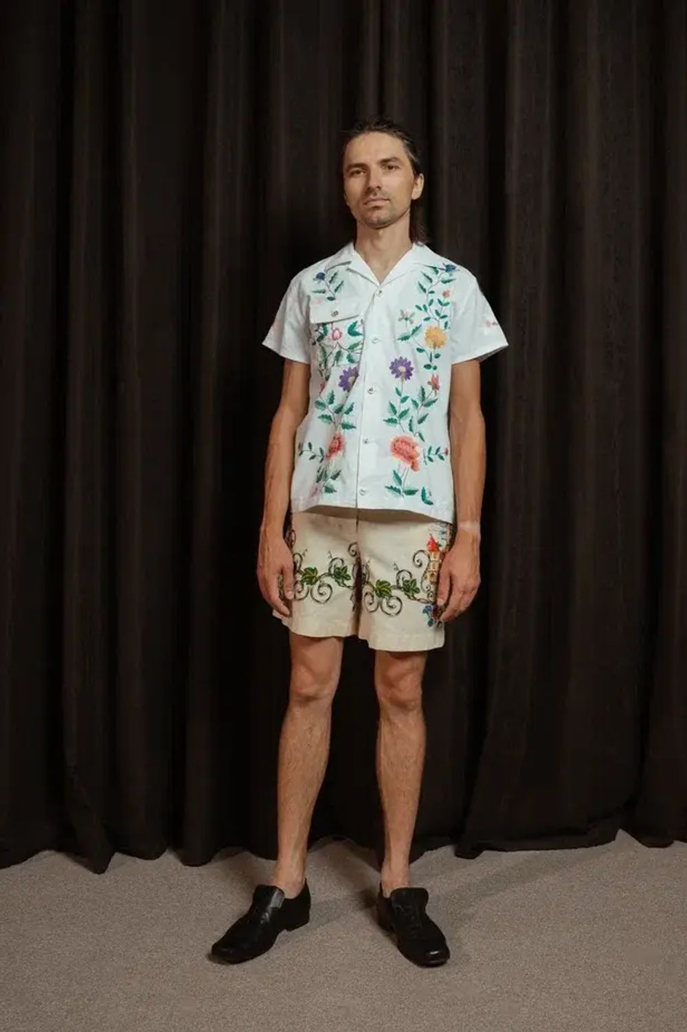 Рубашка Soeurs с Садовыми Цветами белая