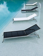 Шезлонг-лежак металлический Papatya Zen, белый