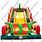 Батут-горка "Дракон 3" с шипами, два входа 11*6*8,5 м