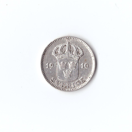 Швеция 25 эре 1910 г XF