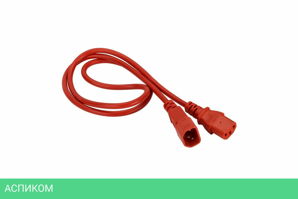 Шнур питания Lanmaster LAN-PP13/14-1.8-RD красный