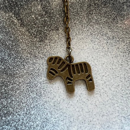 Подвеска зебра. Античная бронза. Фурнитура для изготовления украшений и аксессуаров.