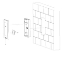 Кронштейн для врезной установки VTM94 Dahua