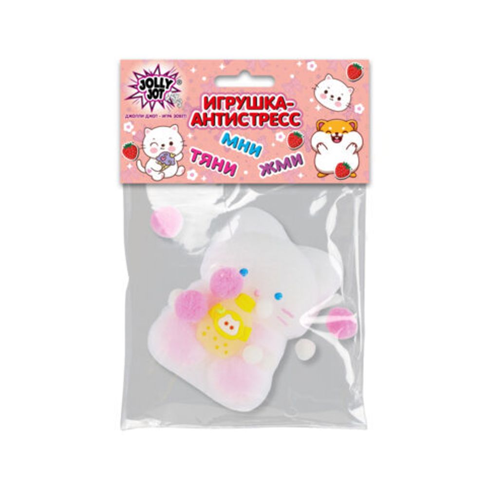 Игрушка-антистресс "КОШЕЧКА", 9х6 см, ассорти 2 вида, дисплей, JOLLY JOT (ДЖОЛЛИ ДЖОТ), 665782